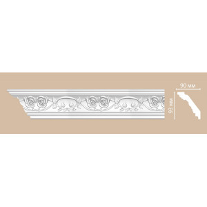 Плинтус потолочный с рисунком DECOMASTER DT-9816 (93*90*2400мм)