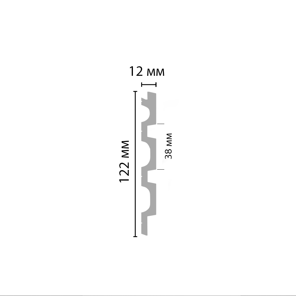 Декоративная панель DECOMASTER D316-84 ДМ (122*12*2900мм)