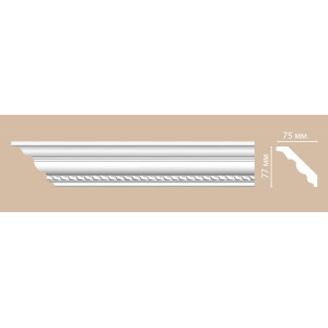 Плинтус потолочный с рисунком DECOMASTER 95349 (77*75*2400мм)