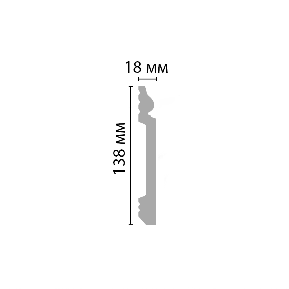Плинтус напольный  D118ДМ