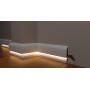 Плинтус напольный из дюрополимера DD700 под светодиодную подсветку Decor-Dizayn