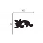 Завершающий элемент для молдинга H1-DD002 LR из дюрополимера Decor-Dizayn