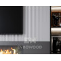 Стеновая панель PL08 из МДФ окрашенная белая Evrowood - 3D панель