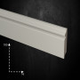 PN 100 Плинтус из МДФ окрашенный белый Evrowood