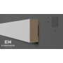 Декоративная рейка из МДФ R 020 окрашенная белая Evrowood