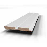 Стеновая панель PL04 из МДФ окрашенная белая Evrowood - 3D панель
