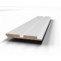 Стеновая панель PL04 из МДФ окрашенная белая Evrowood - 3D панель
