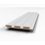 Стеновая панель PL05 из МДФ окрашенная белая Evrowood - 3D панель