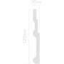Плинтус напольный из дюрополимера HIWOOD B120V1