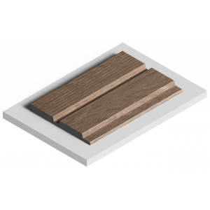 Стеновая панель из дюрополимера HIWOOD LV123 BR416 - 3D Панель