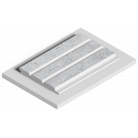 Стеновая панель из дюрополимера HIWOOD LV124L W50 - 3D Панель