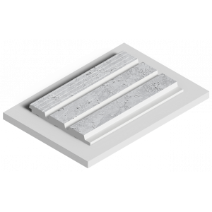 Стеновая панель из дюрополимера HIWOOD LV124L W50 - 3D Панель