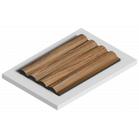 Стеновая панель из дюрополимера HIWOOD LV140 BR495 - 3D Панель