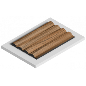 Стеновая панель из дюрополимера HIWOOD LV140 BR495 - 3D Панель