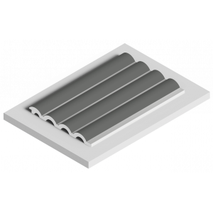Стеновая панель из дюрополимера HIWOOD LV140 GR17 - 3D Панель