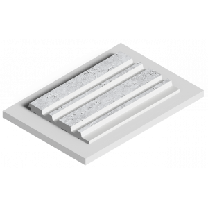 Стеновая панель из дюрополимера HIWOOD LV122 W50 - 3D Панель