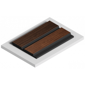 Стеновая панель из дюрополимера HIWOOD LV123 BR396K - 3D Панель