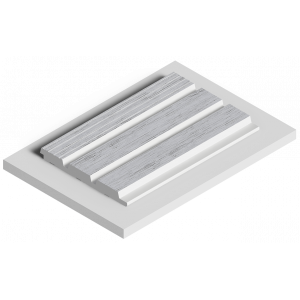 Стеновая панель из дюрополимера HIWOOD LV124L W36 - 3D Панель