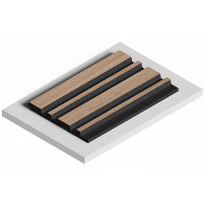 Стеновая панель из дюрополимера HIWOOD LV122 BR417K - 3D Панель