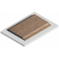 Стеновая панель из дюрополимера HIWOOD LV127L BR416 - 3D Панель