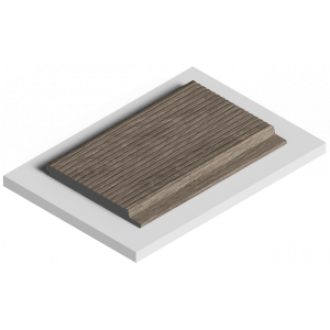 Стеновая панель из дюрополимера HIWOOD LV127L BR490 - 3D Панель