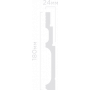 Плинтус напольный из дюрополимера HIWOOD B180V2