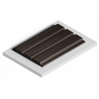 Стеновая панель из дюрополимера HIWOOD LV124 BR395 - 3D Панель