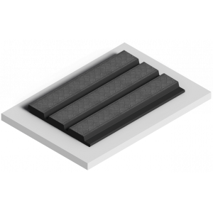 Стеновая панель из дюрополимера HIWOOD LV124LE1 GR27K - 3D Панель