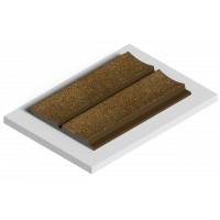 Стеновая панель из дюрополимера HIWOOD LV125 G387 - 3D Панель