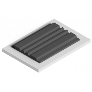 Стеновая панель из дюрополимера HIWOOD LV121 GR3 - 3D Панель