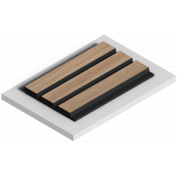 Стеновая панель из дюрополимера HIWOOD LV124 BR417K - 3D Панель