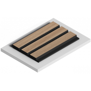 Стеновая панель из дюрополимера HIWOOD LV124 BR417K - 3D Панель