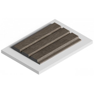 Стеновая панель из дюрополимера HIWOOD LV124 BR490 - 3D Панель