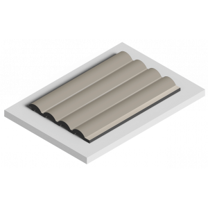 Стеновая панель из дюрополимера HIWOOD LV140 BR487 - 3D Панель