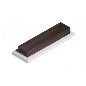 Декоративная рейка из дюрополимера ламинированная HIWOOD LB40 BR395