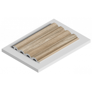 Стеновая панель из дюрополимера HIWOOD LV140 BR496 - 3D Панель