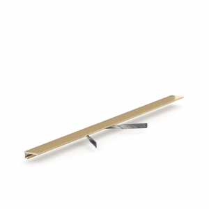 Микроплинтус LACONISTIQ Micro 11 mini Gold Edition анодированный (11х5х2000мм) 5 зажимов в комплекте