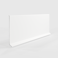 Плинтус алюминиевый LACONISTIQ Adhesive 80мм Белый матовый RAL9016. (80*10*2500мм)