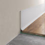 Плинтус алюминиевый LACONISTIQ Adhesive 80мм Белый матовый RAL9016. (80*10*2500мм)