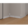 Плинтус алюминиевый LACONISTIQ Adhesive 80мм Белый матовый RAL9016. (80*10*2500мм)