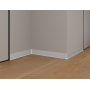 Плинтус алюминиевый LACONISTIQ Adhesive 80мм Белый матовый RAL9016. (80*10*2500мм)