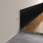 Плинтус алюминиевый LACONISTIQ Adhesive 80мм Белый матовый RAL9016. (80*10*2500мм)
