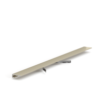 Микроплинтус LACONISTIQ  micro 15 classic Светлый Шампань анодированный (15х5х2450мм) 7 зажимов в комплекте