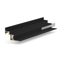 Теневая рейка LACONISTIQ Multilevel DUAL (разноуровневая) Чёрный МУАР (46,7*31*3000мм.) под подсветку
