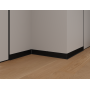 Плинтус алюминиевый LACONISTIQ Adhesive 80мм Черный матовый RAL9005. (80*10*2500мм)/ 20 шт
