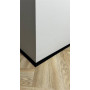 Микроплинтус LACONISTIQ Micro-L угловой Чёрный МАТОВЫЙ RAL9005 (25,8х16,2х5х2450мм) 7 зажимов в комплекте