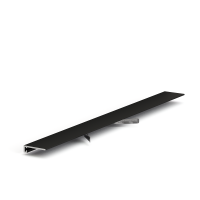 Микроплинтус LACONISTIQ micro 19 ARM RAL9005 Чёрный МАТОВЫЙ (19х5,5х2450мм) 7 зажимов в комплекте