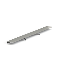 Микроплинтус LACONISTIQ micro 19 ARM Серебро анодированное (19х5,5х2450мм) 7 зажимов в комплекте