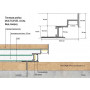 Теневая рейка LACONISTIQ Multilevel DUAL (разноуровневая) Св. золото анодированная (46,7*31*3000мм.) под подсветку