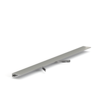 Микроплинтус LACONISTIQ micro 15 classic Серебро анодированное (15х5х2450мм) 7 зажимов в комплекте